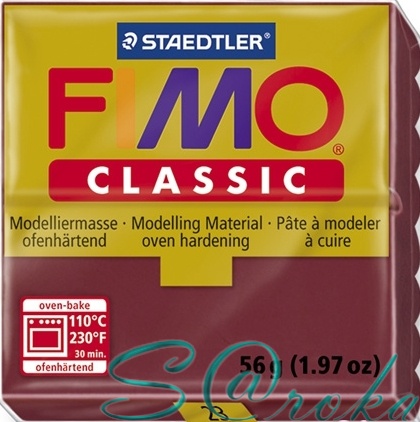 Fimo classic бордо № 23