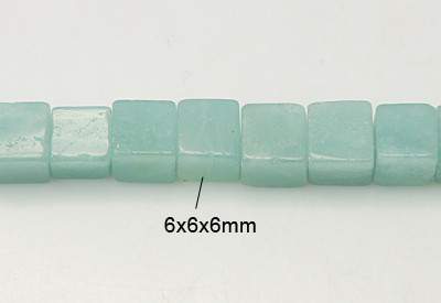 Амазонит КУБ 6х6мм/60шт
