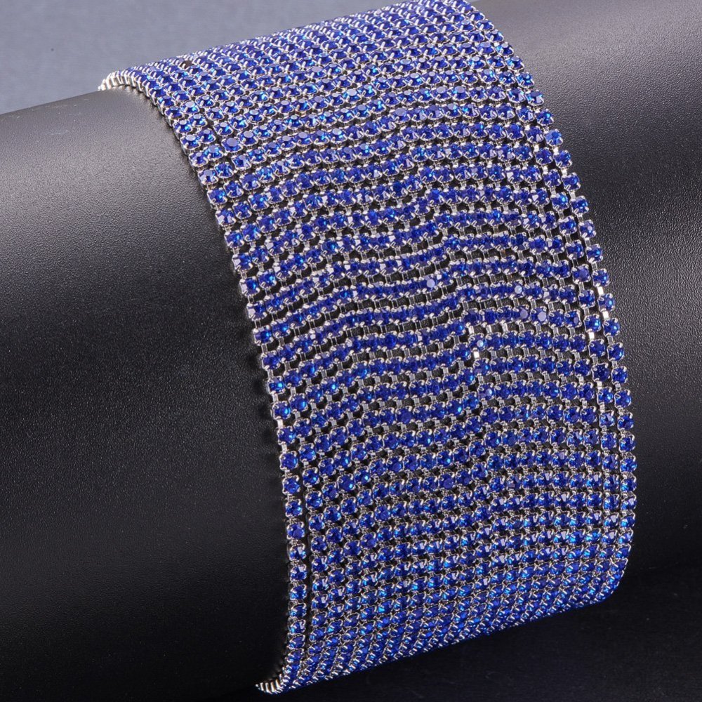 Цепь стразовая SAPPHIRE 2мм/0.5м