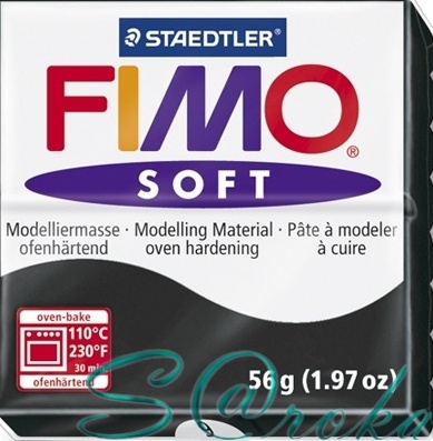 Fimo soft черный № 9